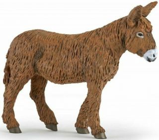 Papo 51168 Poitou Donkey Figurine Model Toy Farm Animal - Nip