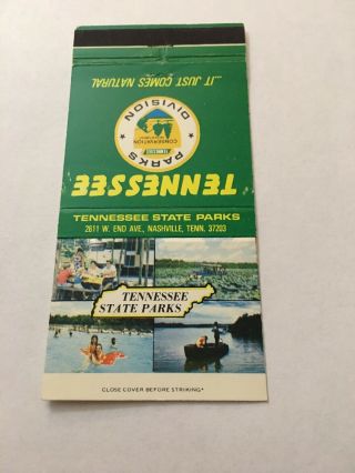 Vintage Matchbook Cover Matchcover Tennessee State Parks Tn Unstruck