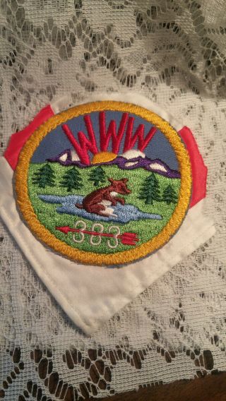 Vintage Boy Scout Patch Oa Www Order Of The Arrow Tahosa Lodge 383 Round
