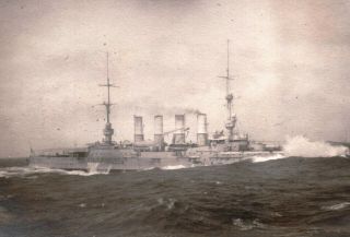 China German Cruiser S.  M.  S.  Scharnhorst In Chinese Waters - 1 Orig Photo ≈ 1907