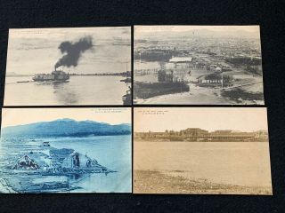 4 X Jilin 吉林 Famous Place Japanese Occupation In China - Japan Vintage Postcard