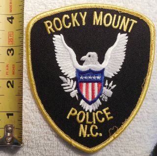 Rocky Mount North Carolina Police Patch (highway Patrol,  Ems,  State Police)