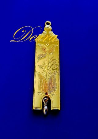 Masonic Collar Jewel Junior Warden Gold Plated Large 3.  25 " Made By Deura Usa