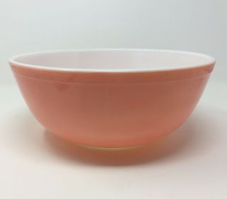 Set of 3 Vintage Pyrex Flamingo Pink Mixing Bowls 401 402 404 Mixers Stacking 2
