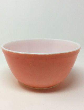 Set of 3 Vintage Pyrex Flamingo Pink Mixing Bowls 401 402 404 Mixers Stacking 3