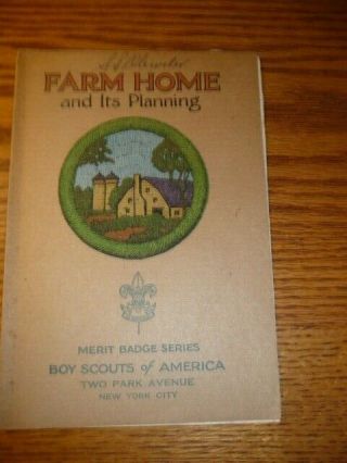 Boy Scout Merit Badge Tan Cover,  Farm Home,  Scouting,  Boyscouts,  Bsa