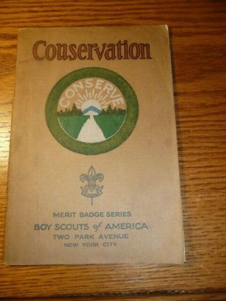 Boy Scout Merit Badge Tan Cover,  Conservation,  Scouting,  Boyscouts,  Bsa,  Oa