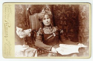 Victorian Cabinet Photo Young Woman Patience Perkins London Glasgow Photographer