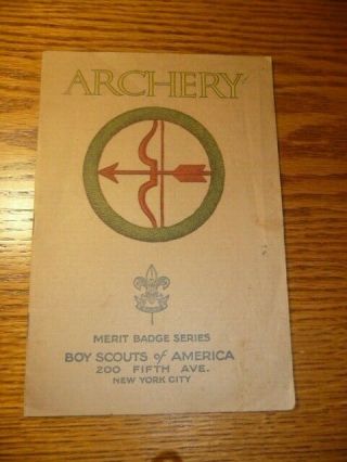 Boy Scout Merit Badge Tan Cover,  Archery,  Scouting,  Boyscouts,  Bsa,  Oa