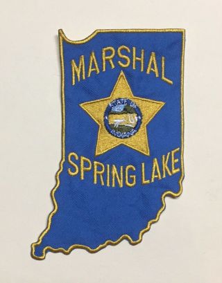 Spring Lake Indiana Police Marshal In Shoulder Patch
