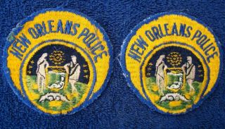 Vintage & Obsolete Orleans Police Patches - Removed From Uniform