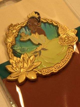 Tiana Princess & The Frog 10th Anniversary Disney Employee Center Dec Le 250 Pin