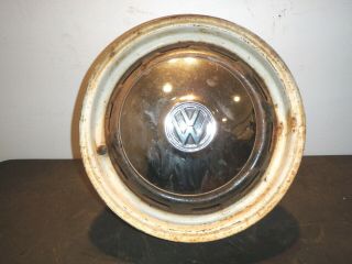 Vintage Vw Steel Wheel Rim 15x4 5 Lug Beetle Van Karmann Ghia Hub Cap Air Cooled