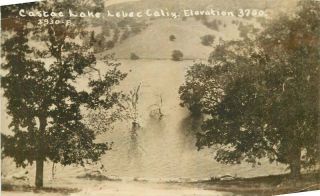 1920s Ridge Route California Castaic Lake Rppc Real Photo Postcard 6283
