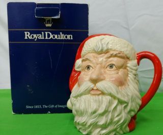 8 " Royal Doulton Santa Claus Large Pitcher 1983 Limited D6704 W/ Box