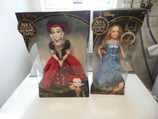 Alice In Wonderland Through The Looking Glass Red Queen & Alice Dolls