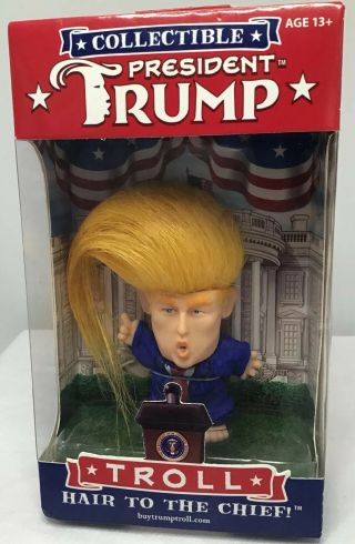 President Donald Trump Troll Doll - Hair To The Chief - Make America Great Again