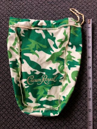 Crown Royal Green Camo 750ml Ba Camouflage Rare Limited Edition 4