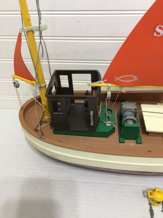 Vintage Playmobil Susanne Trawler Fishing Boat Hull 3551 S.  387 3