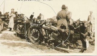 Brough Superior Ss100 Or Similar Motorcycle Vintage 1920 