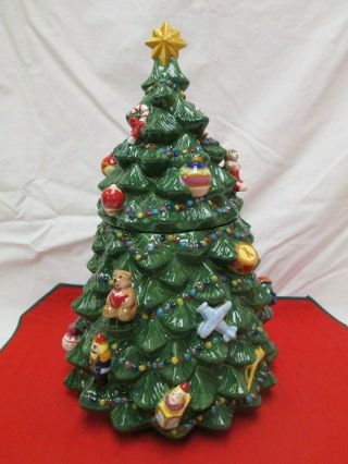 TRADITIONS HOLIDAY CELEBRATIONS BY CHRISTOPHER RADKO CHRISTMAS TREE COOKIE JAR 2