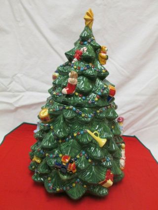 TRADITIONS HOLIDAY CELEBRATIONS BY CHRISTOPHER RADKO CHRISTMAS TREE COOKIE JAR 3
