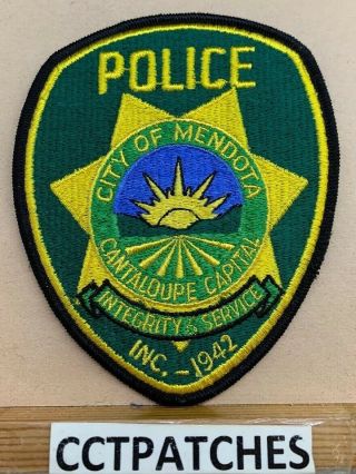 City Of Mendota,  California Police Shoulder Patch Ca