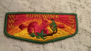 Vintage Boy Scouts Patch Kuwewanik 57 Www Order Of The Arrow