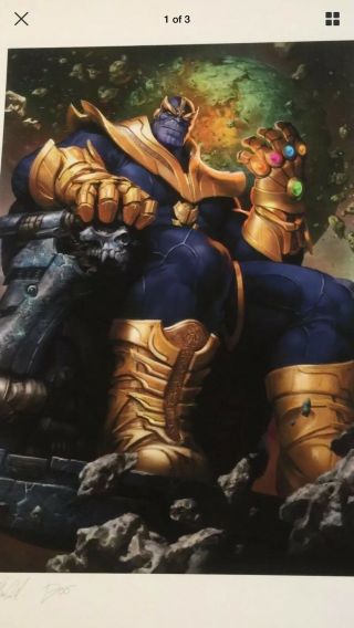 Sideshow Collectibles Art Print Thanos Variant Unframed