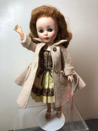 10” Vintage American Character Toni Vinyl Doll Fierce Tan Coat & Dress S