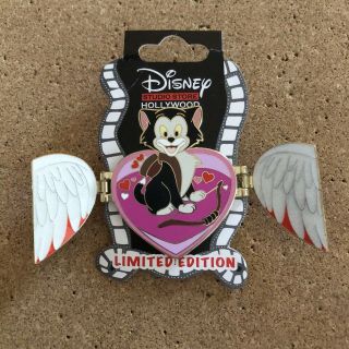 Disney Dsf Dssh Valentines Day Figaro The Cat Le 300 Hinged Pinocchio Pin 2015