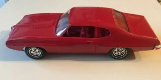Vintage 1970 Pontiac Gto Red 1/25 Gm Dealer Promo Contest Model Car W/ Box