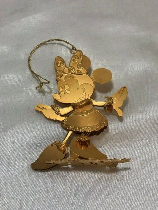 Danbury Gold Christmas Disney 23k Gold Plated Minnie Mouse Ornament.