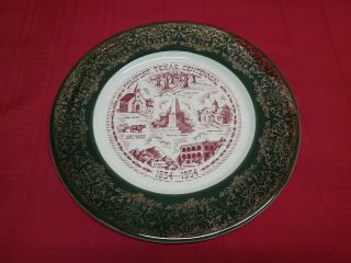 Vintage 1854 - 1954 Comfort Texas Centennial Commemorative Plate