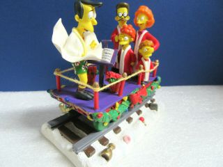 The Simpsons Christmas Express A CAROLING SURPRISE Train Car Sculpture 3