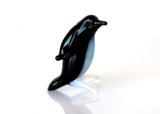 Penguin Tiny Bird Blown Glass 