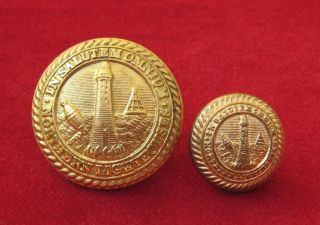 Northern Lighthouses Large & Small Gilt Buttons