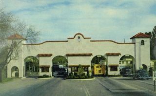C.  1940 - 50 Main Gate,  Hamilton Air Force Base,  California Vintage Postcard F27