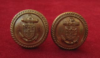 Unknown Yacht/sailing Club Or Line Gilt Buttons