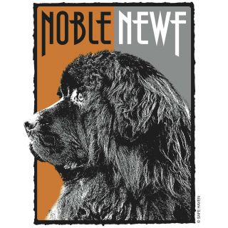 Noble Newfoundland Dog T - Shirt Supports Newfoundland Dog Rescue
