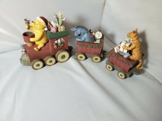Winnie The Pooh Christmas Train Centerpiece,  Choo Choo Pooh Vintage
