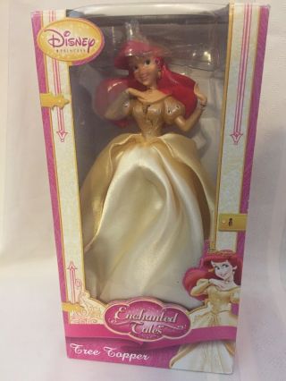 Disney Princess Ariel Enchanted Tales Christmas Tree Topper Little Mermaid Euc