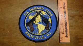 Vintage Gil Hebard Guns Patch Knoxville Illinois Bx A 48