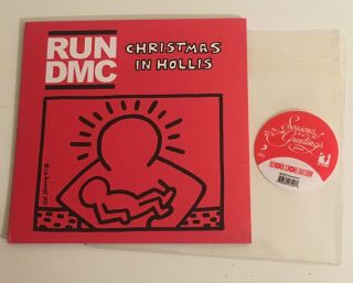 RUN DMC / Christmas In Hollis / Keith Haring Art / 45,  PS & Card / RSD14 / 2