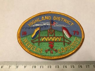 Long Rivers Council Connecticut Highland District 1979 Boy Scouts Vintage Bsa