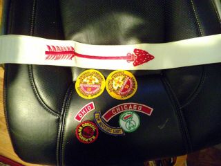 Boy Scouts Vintage Order Of The Arrow Sash,  Misc Patches