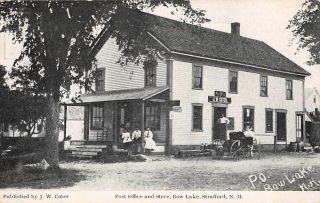 Bow Lake,  Strafford,  Nh Post Office & Store J.  W.  Cater,  Pub.  C 1910s