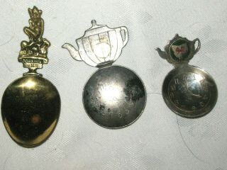5 x Assorted Vintage Brass and Tourist Souvenir Tea Caddy Spoons 3