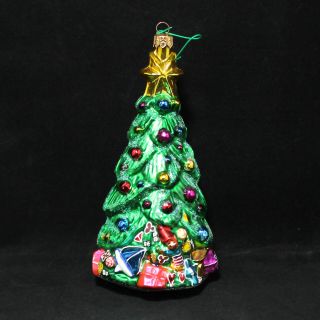 1997 Christopher Radko Blown Glass Christmas Ornament Christmas Tree Spruced Up