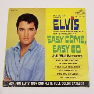Elvis Presley Easy Come,  Easy Go Epa - 4387 7 " Vinyl 45rpm